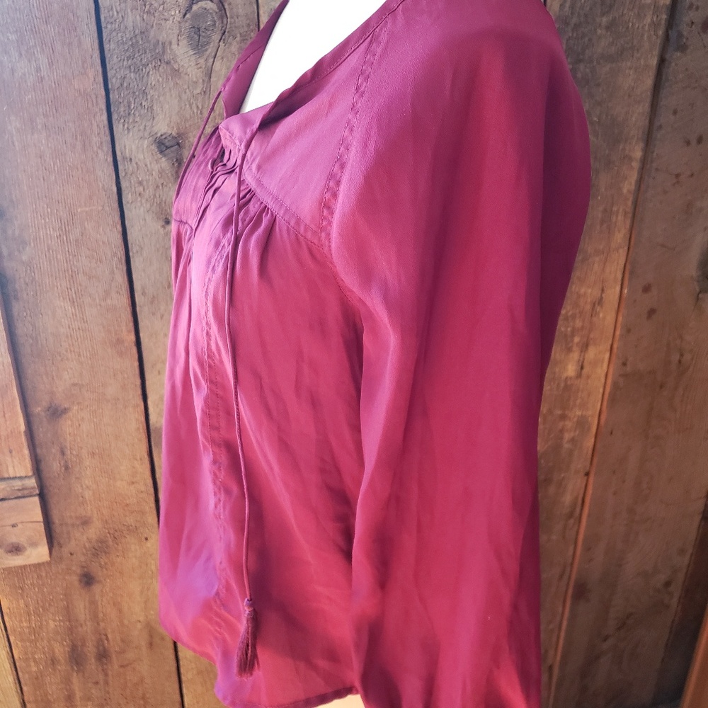 American Eagle Maroon Blouse - image 3